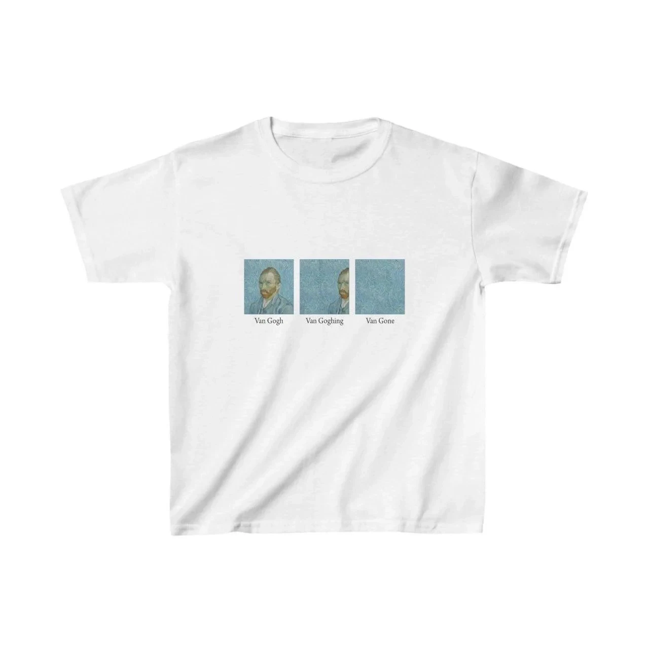 Dječji bijeli tiskani oversize T-shirt