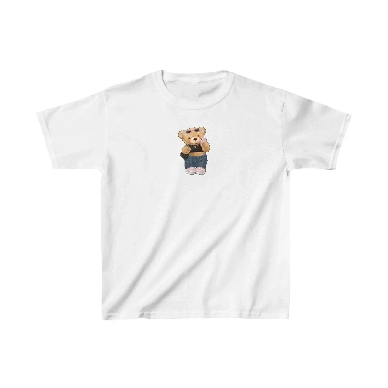 Gyermek Fehér Nyomott Oversize T-Shirt