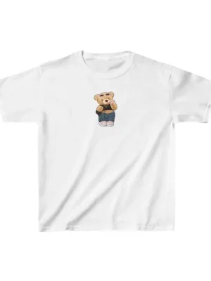 Gyermek Fehér Nyomott Oversize T-Shirt
