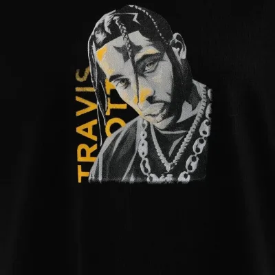 Ženski crni Oversize Bicikl izrez print Svakodnevna Majica 3