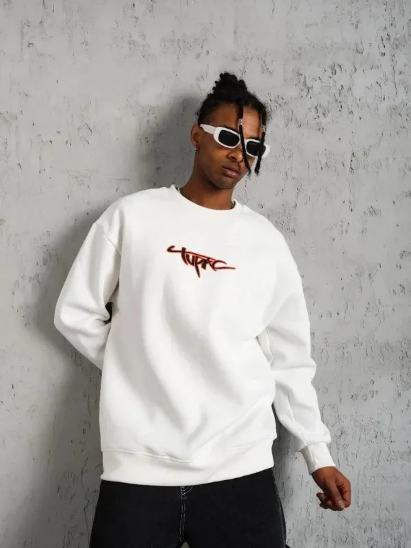Muršćo Parne 3 Iplik Pamuklo Biciklet Jakha Baskiplo Sweatshirt 1