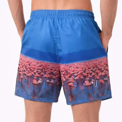 Shorte Deti për Burra, Blu, me Zinxhir, me Xhepa, Rreshtim Rrjete, Tharje e Shpejtë 3