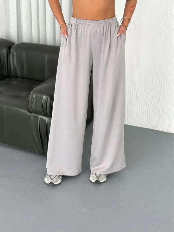Femeie Gri Oversize Guler Bicicleta Imprimat Set 6