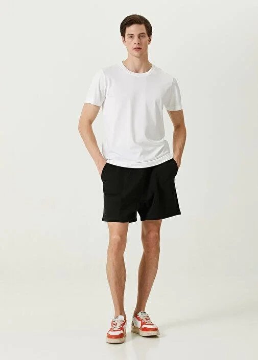 Men's White Regular Cycling Neck Basic Short Sleeve T-Shirt 4