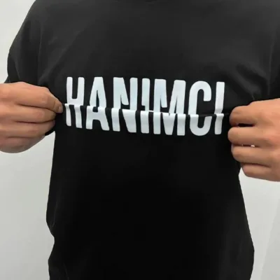 Мъжка черна велосипедна яка къс ръкав с щампа тениска 2