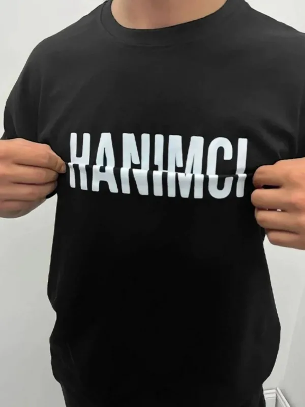 Мъжка черна велосипедна яка къс ръкав с щампа тениска 2