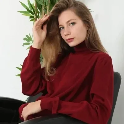 Dámský černý rolák, dlouhý rukáv, triko svetr 1