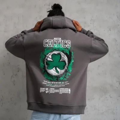 Sweatshirtê Mêran ê Gewr Oversize 3 Têl Pembû Bi Kêl 3