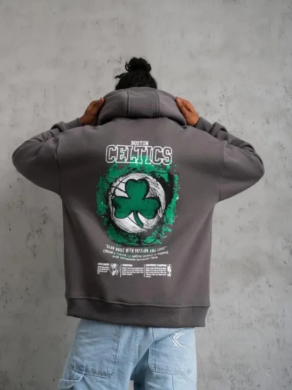 Sweatshirtê Mêran ê Gewr Oversize 3 Têl Pembû Bi Kêl 3