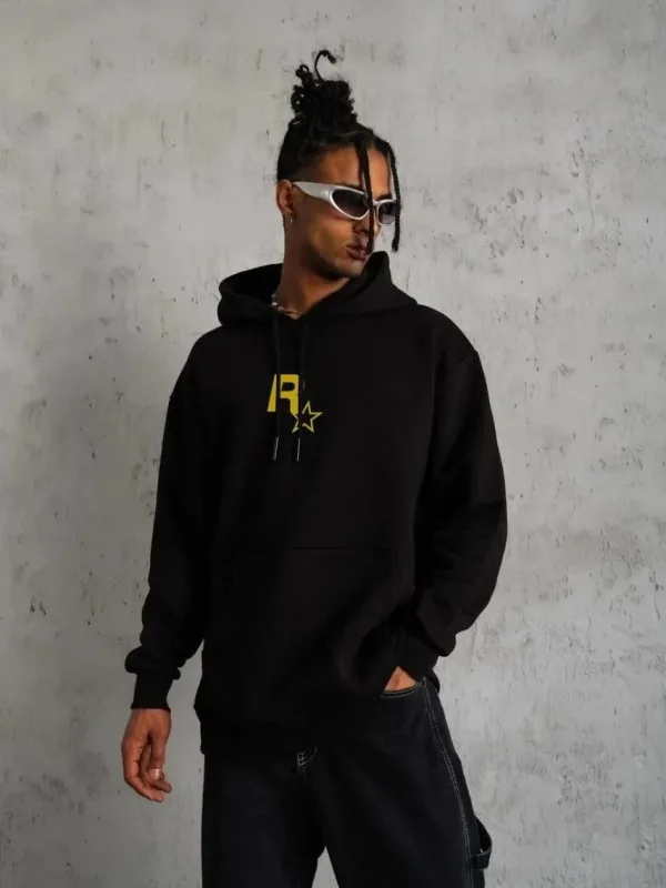 Muršćo Kale Oversize 3 Iplik Pamuklo Baskiplo Kapušonlo Sweatshirt
