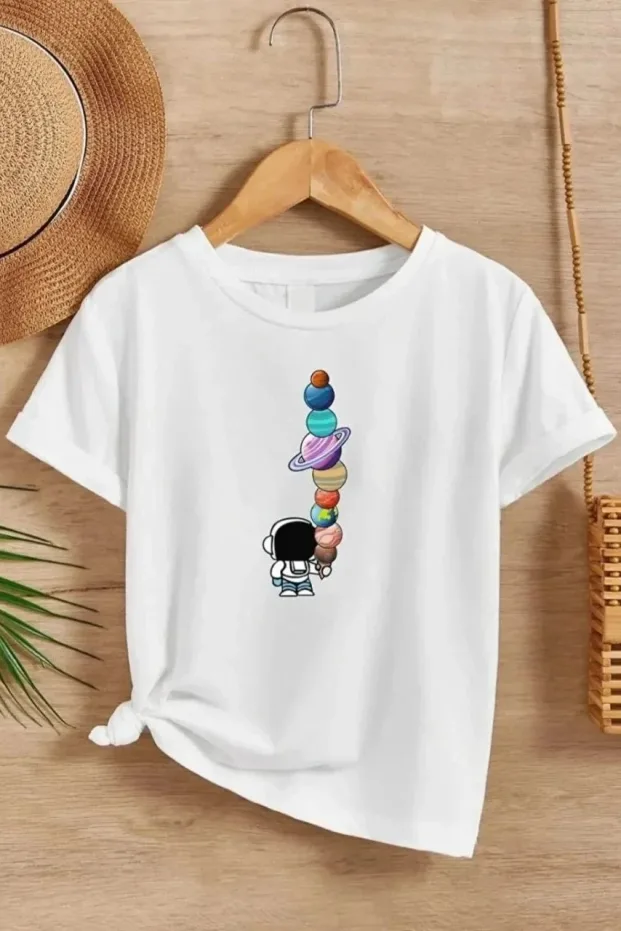 Chavorre Parne Tiparite Oversize T-Shirt 2