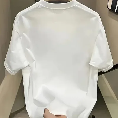 Tîşorta Jinan a Spî Oversize Çapkirî Bi Stûyê Bisîkletê 2