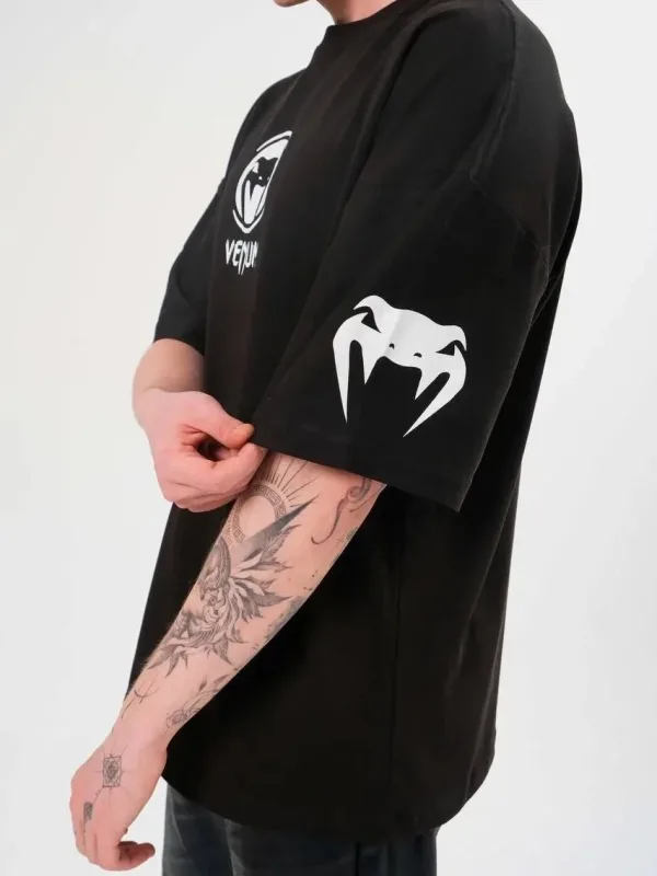 Bărbat Negru Guler Bicicletă Imprimat Mânecă Scurtă Tricou 3