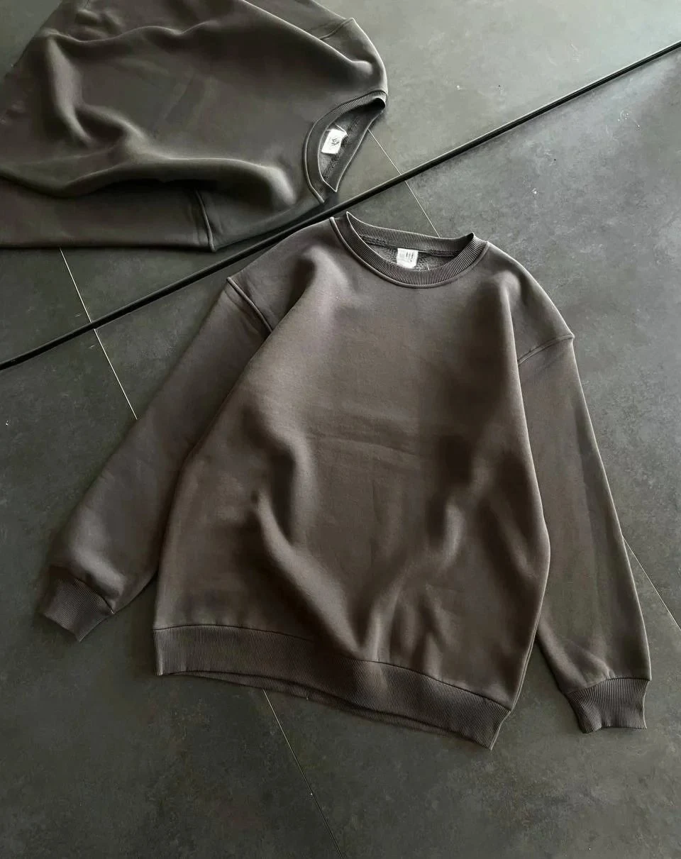 Damski Dymny Rowerowy Kołnierz 3-nitkowy Bawełniany Basic Sweatshirt