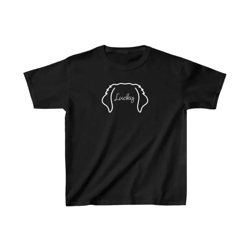 Uşaq Qara Oversize Çap T-Shirt