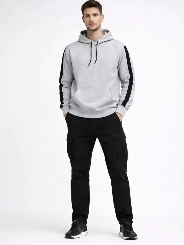 Murš Parne Oversize Dungat Capușon 3 Firă Bumbac Sweatshirt 2