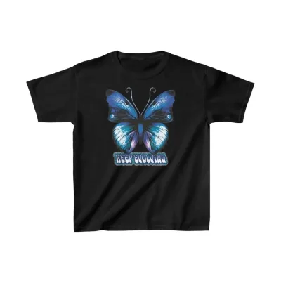 ბავშვის შავი Oversize ნაბეჭდი მაისური 1