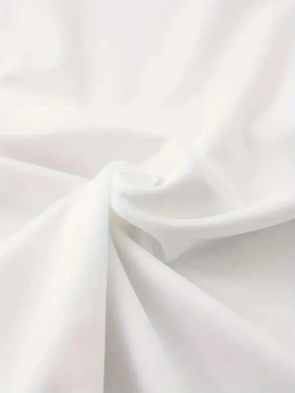 Női Fehér Oversize Kerékpárnyakú Nyomott Nyári Póló 2