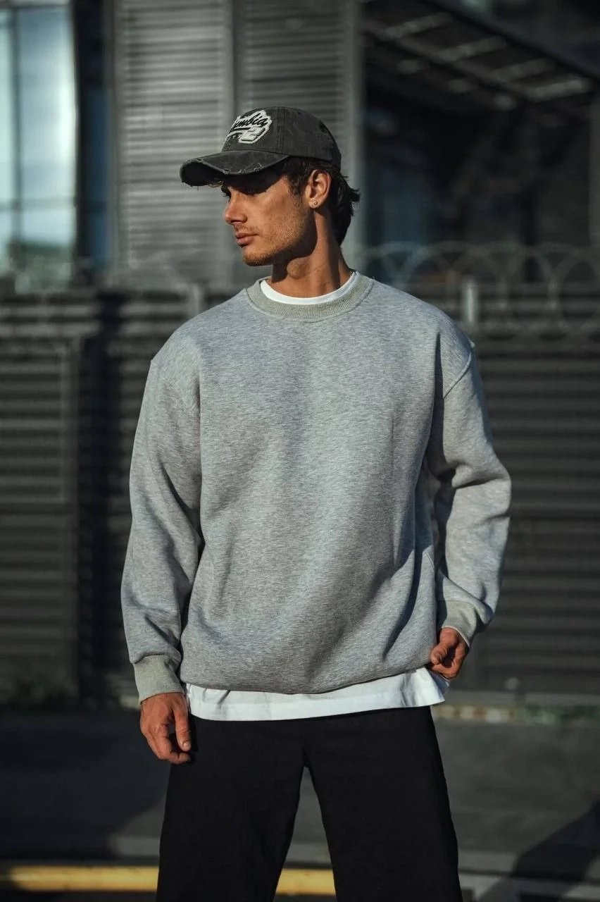 Murš Grio Oversize Bisiklet Jaka 3 Ipliko Kalin Svetshirt 3