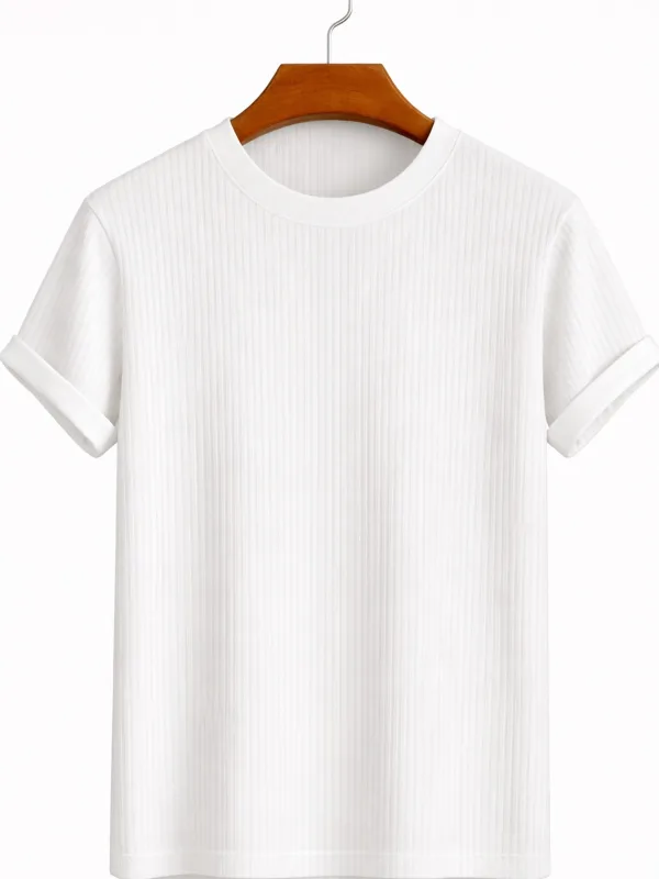 მამაკაცის Basic ბამბა Oversize ველოსიპედის საყელო T-მაისური 2