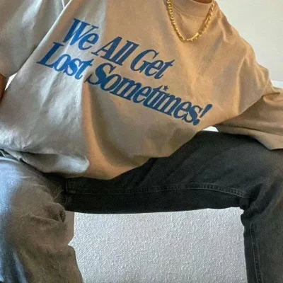 Női Fehér Oversize Nyomott Rövid Ujjú Póló 4