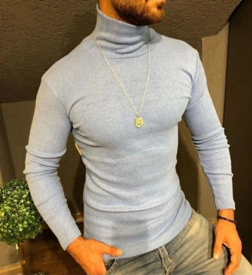 Pánske sivé rolákové rebrované lycrové body