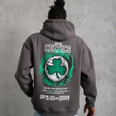 Sweatshirtê Mêran ê Gewr Oversize 3 Têl Pembû Bi Kêl 1