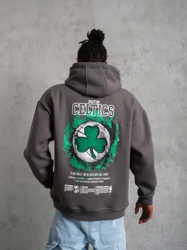 Sweatshirtê Mêran ê Gewr Oversize 3 Têl Pembû Bi Kêl 1