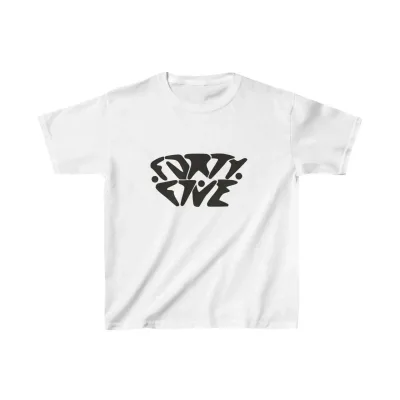 Uşaq Ağ Çaplı Oversize Pambıq T-Shirt 1
