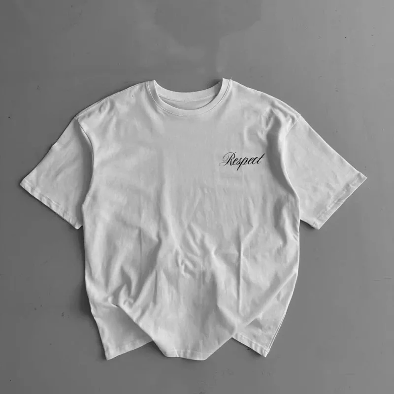 Men's White Regular Cycling Neck Printed Short Sleeve T-Shirt