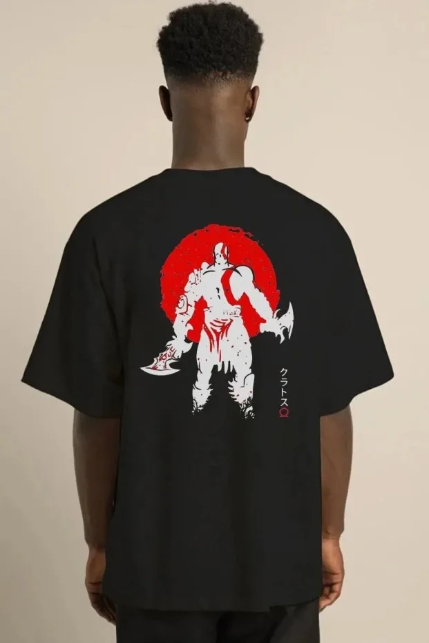 Kişi Qara Regular Fit Velosiped Yaxalı Çap T-Shirt 2