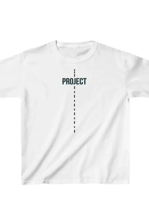 Παιδικό Λευκό Printed Oversize T-Shirt 1