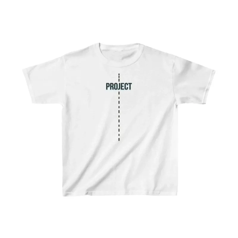 Gyermek Fehér Nyomott Oversize Póló