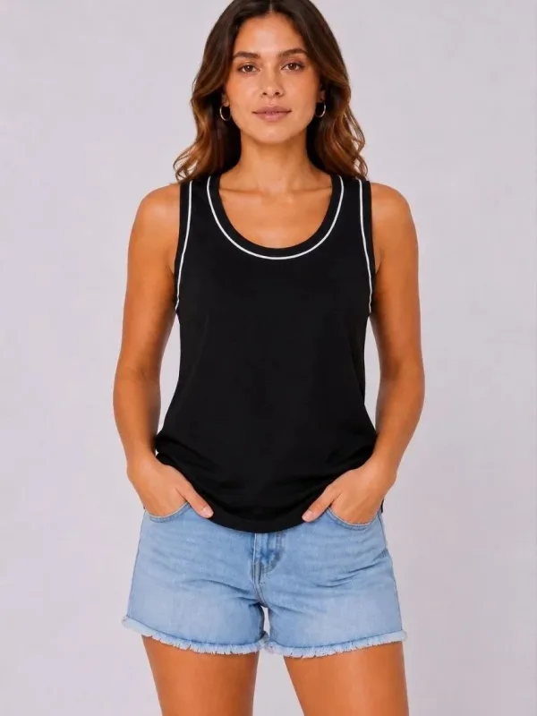 Women's 3-Piece Set Sleeveless Scoop Neck Sports Tank Top 3