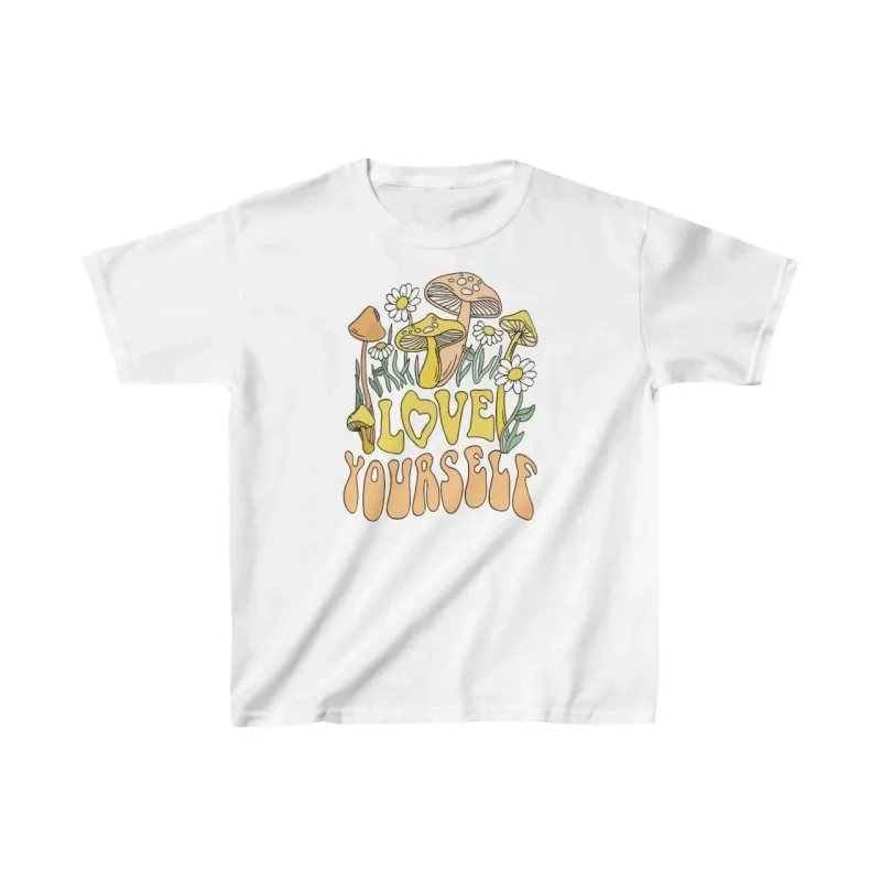 Παιδικό Λευκό Printed Oversize T-Shirt