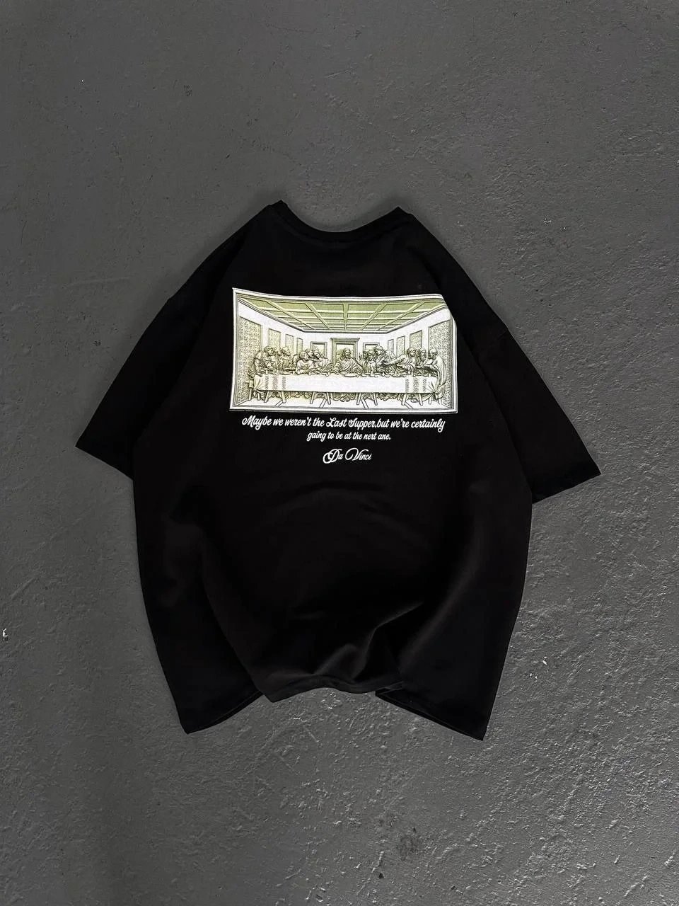 Men's Black Regular Cycling Neck Printed T-Shirt 5