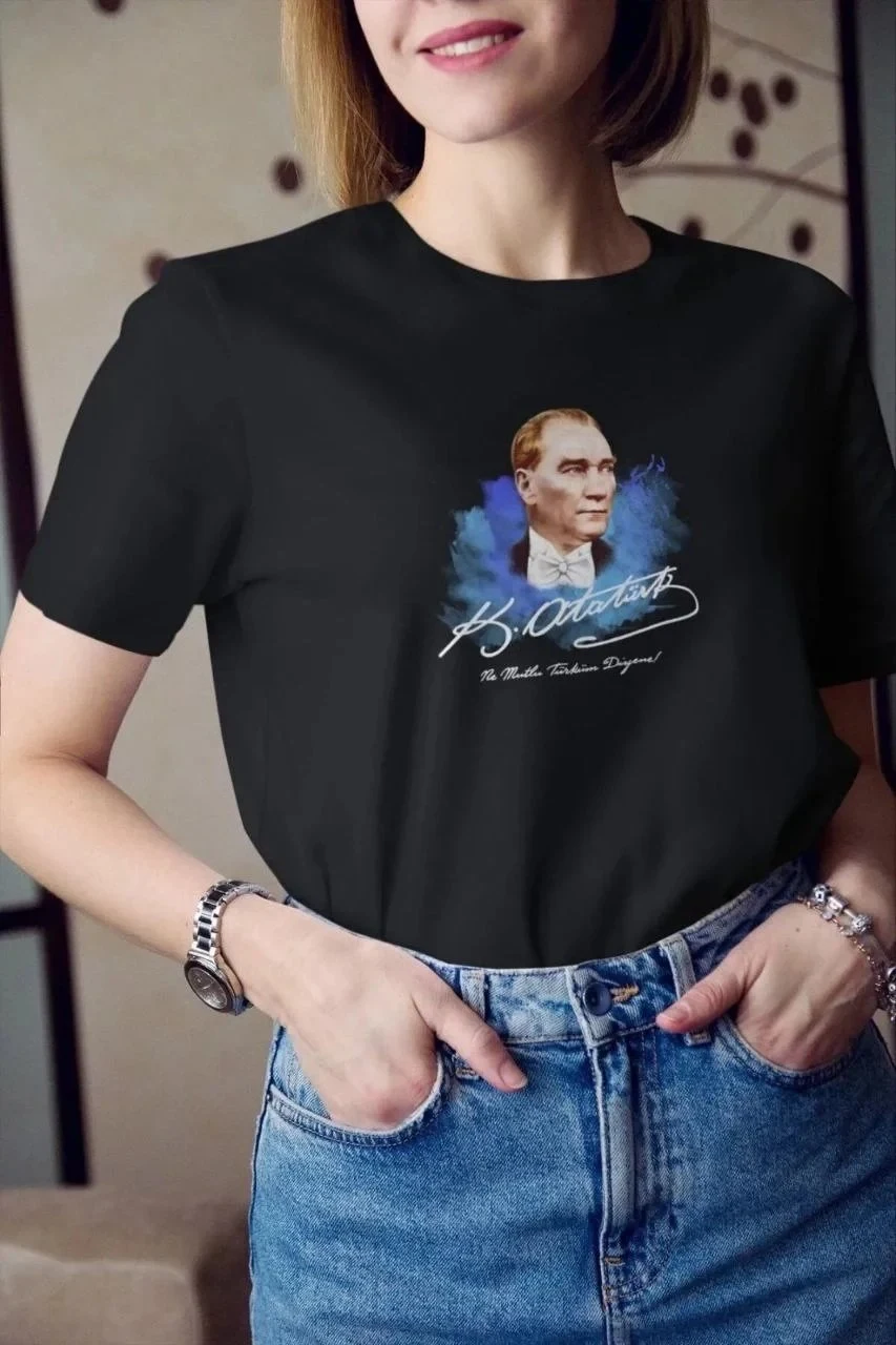 Tîşorta Jinan Reş, Qertafê Bisîkletê, Çapkirî Atatürk, Kevirên Kurt
