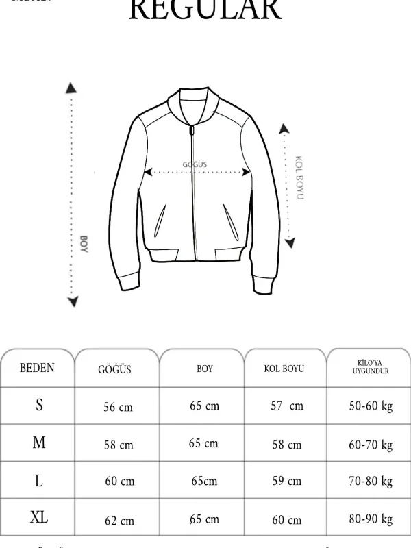 Men's Black Bomber Jacket Atatürk Silhouette Printed Zippered Pocket 3