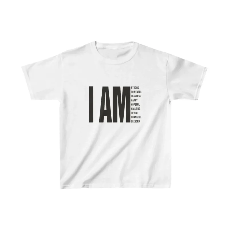 Παιδικό Λευκό Printed Oversize Στρογγυλή Λαιμόκοψη T-shirt