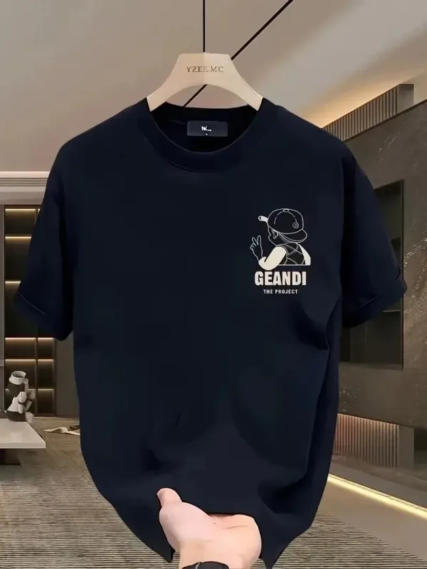 Γυναικείο Μαύρο Oversize Gandhi The Project Τυπωμένο T-shirt 2