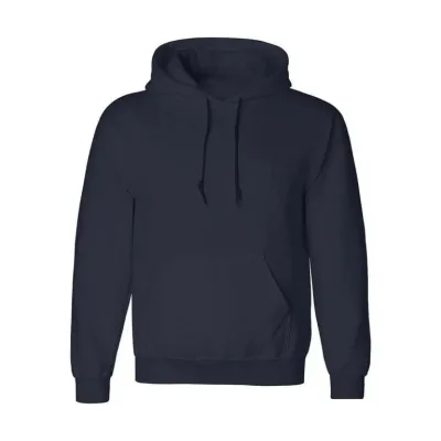 Muška tamnoplava oversize 3-niti pamučna kapuljača sa džepom duks 2
