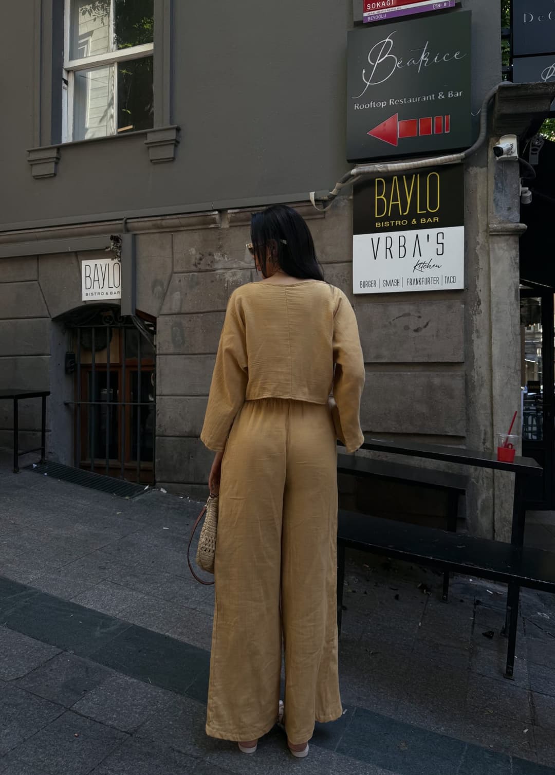 Pantolon Ve Bluz Müslin Takım Camel 2