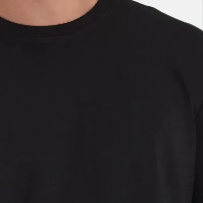 Pánské černé regular fit tričko s výstřihem do V, úplet 2