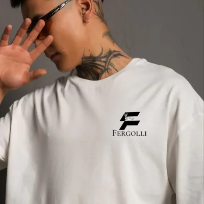 Машка бела преголема бициклистичка јака со печатење летна маица 2