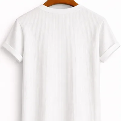 მამაკაცის Basic ბამბა Oversize ველოსიპედის საყელო T-მაისური 3