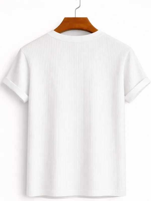 მამაკაცის Basic ბამბა Oversize ველოსიპედის საყელო T-მაისური 3