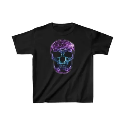 Παιδικό Μαύρο Oversize Τυπωμένο T-Shirt 1