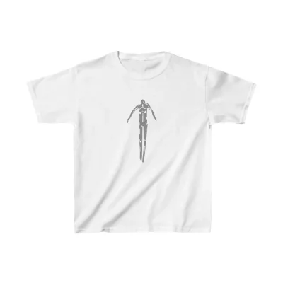 Uşaq Ağ Oversize Çap T-Shirt 1