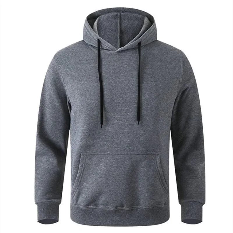 Muški dimljeni oversize 3-nitni pamučni kapuljač s džepovima, sweatshirt 3