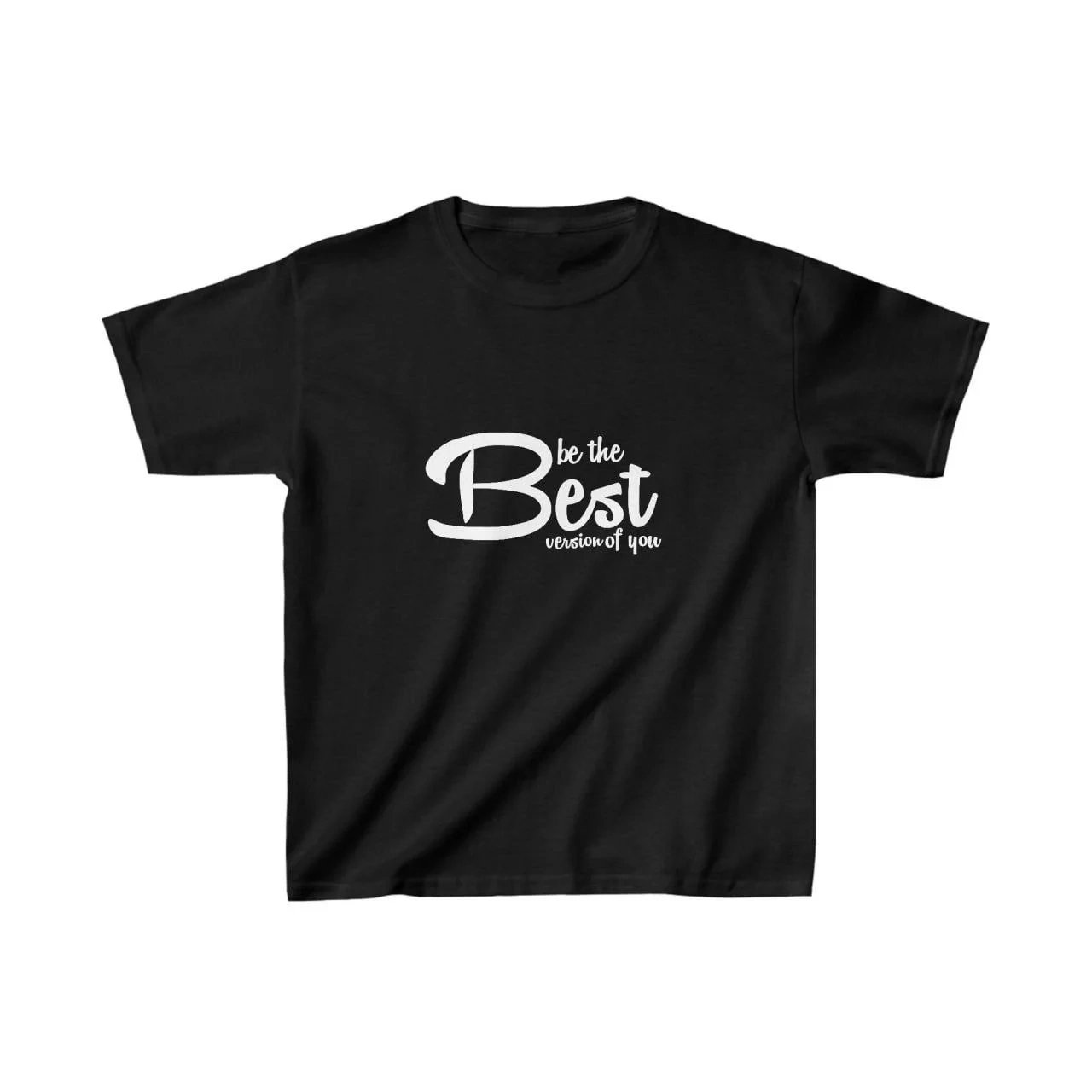 T-Shirta Zarokan a Reş a Oversize ya Çapkirî ya Stûyê Bisîkletê 1